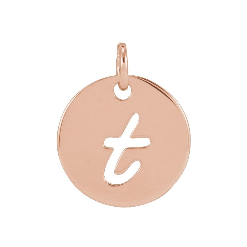 Script Initial Necklace or Pendant