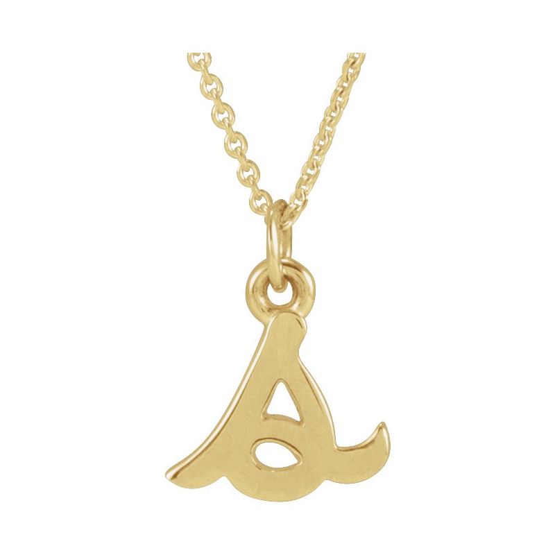 Petite Initial Necklace or Pendant