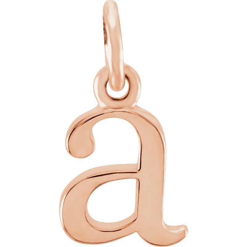 Lowercase Initial Necklace or Charm/Pendant
