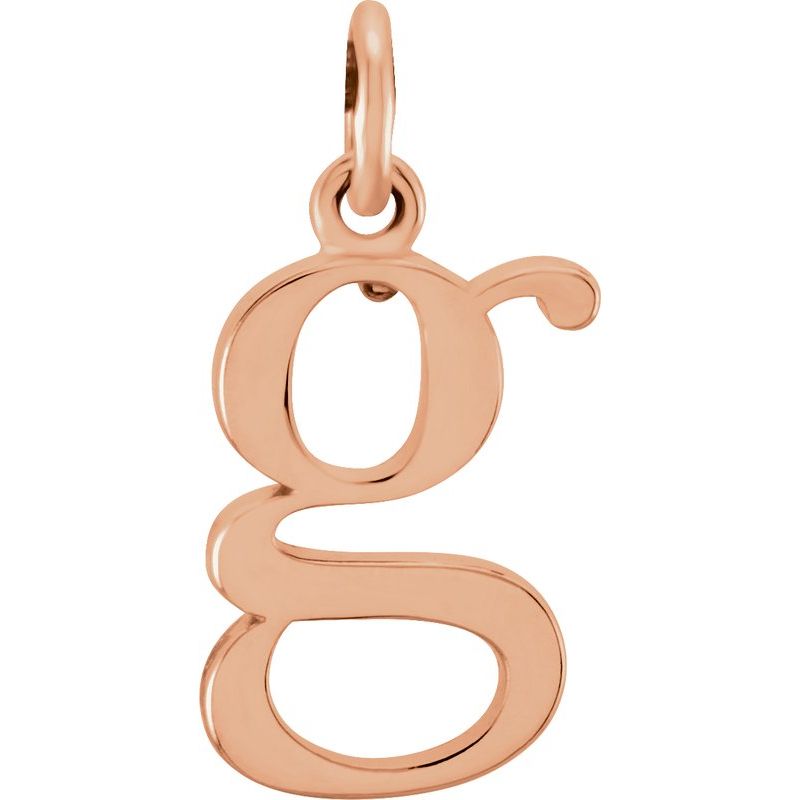 Lowercase Initial Necklace or Charm/Pendant
