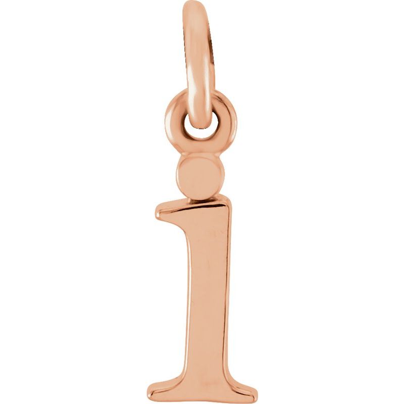 Lowercase Initial Necklace or Charm/Pendant