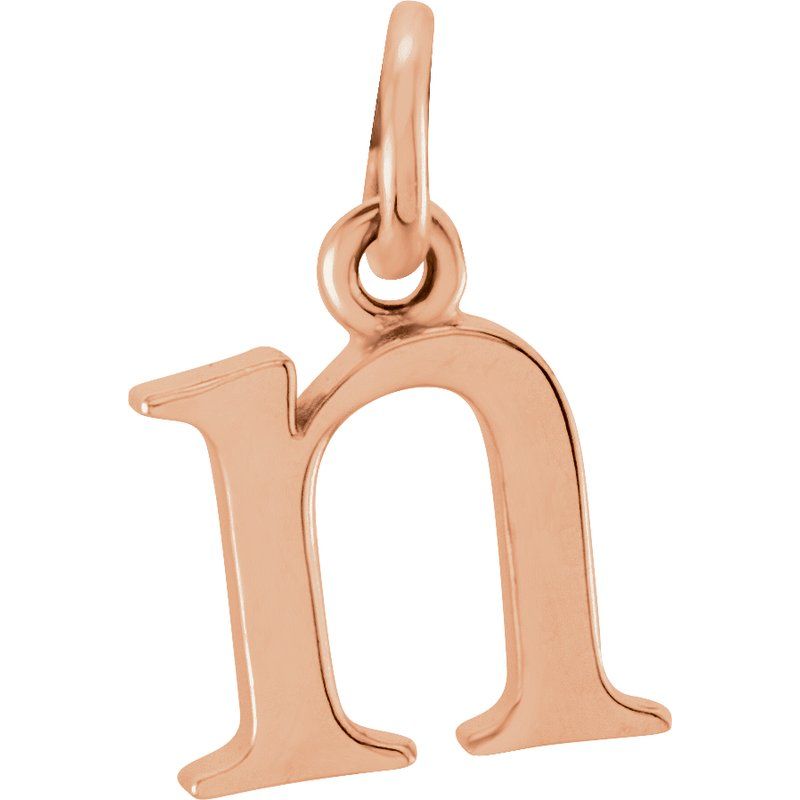 Lowercase Initial Necklace or Charm/Pendant