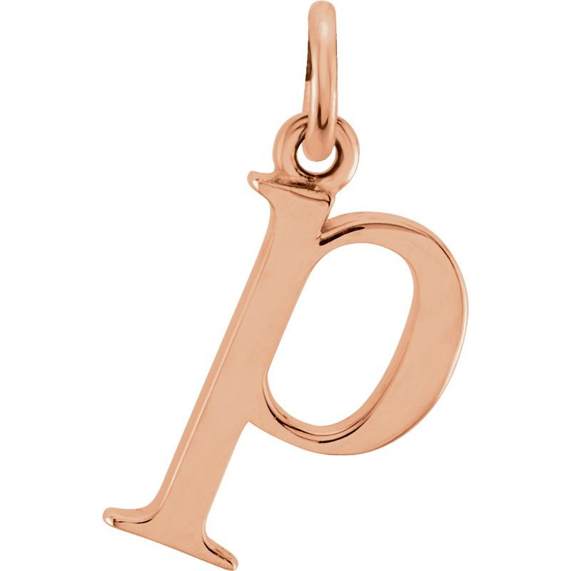 Lowercase Initial Necklace or Charm/Pendant