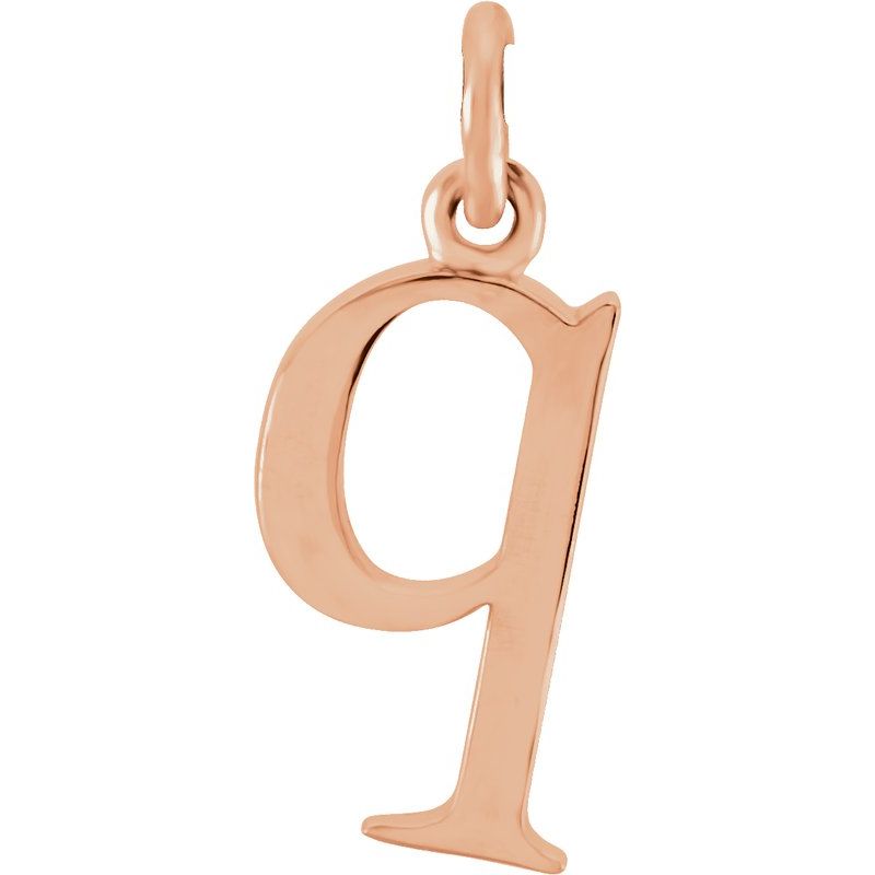 Lowercase Initial Necklace or Charm/Pendant