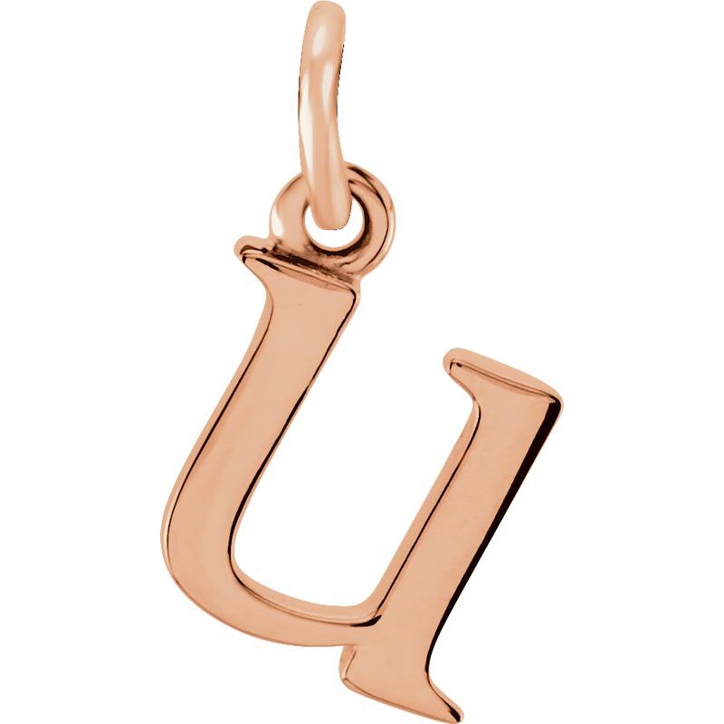 Lowercase Initial Necklace or Charm/Pendant