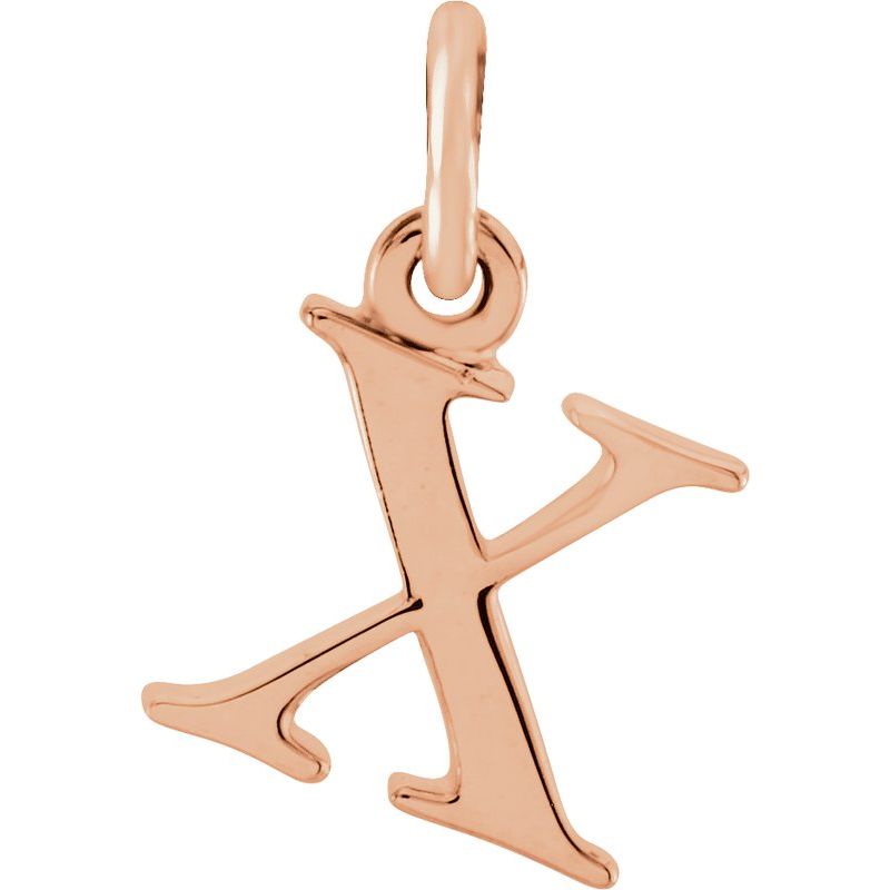 Lowercase Initial Necklace or Charm/Pendant