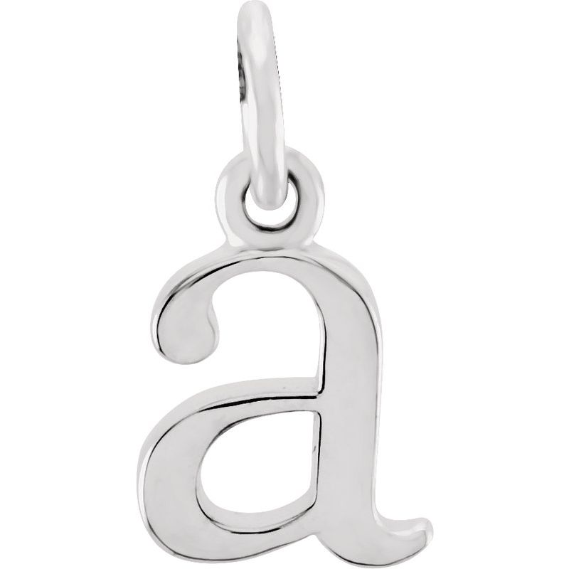 Lowercase Initial Necklace or Charm/Pendant