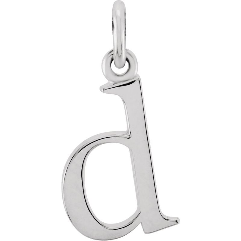 Lowercase Initial Necklace or Charm/Pendant