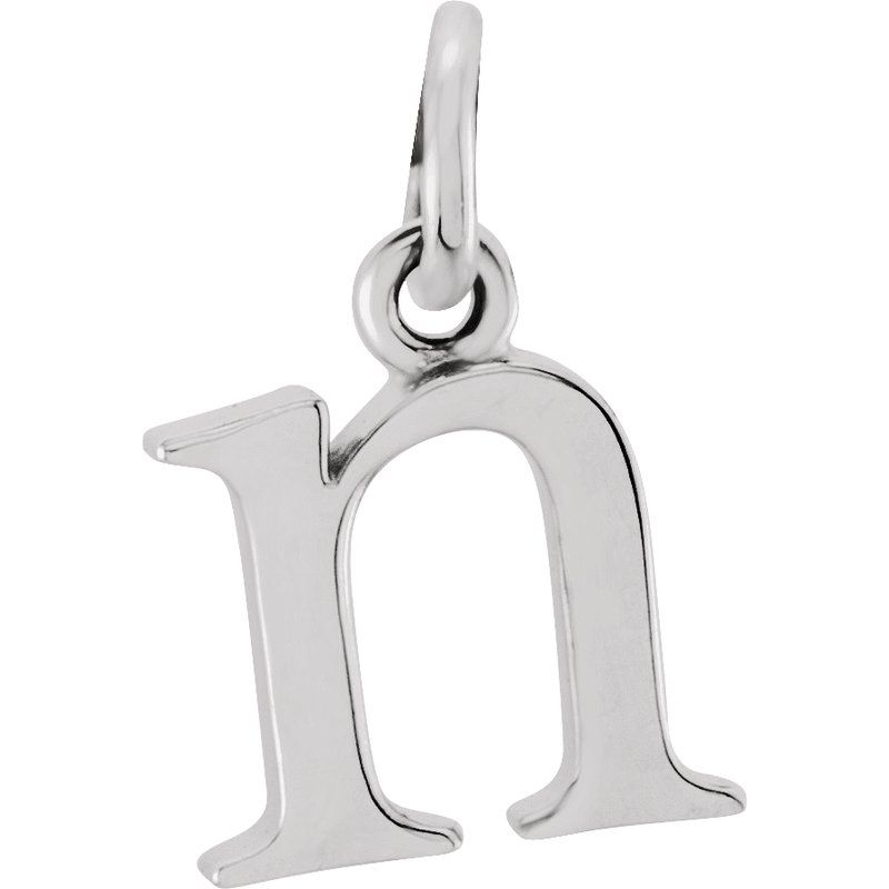 Lowercase Initial Necklace or Charm/Pendant