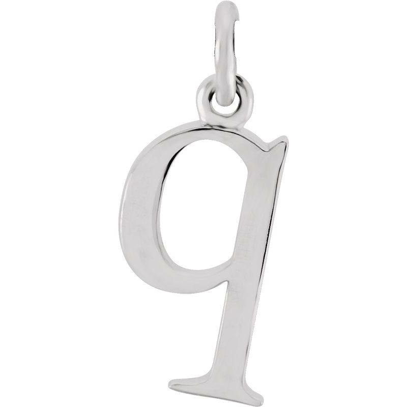 Lowercase Initial Necklace or Charm/Pendant