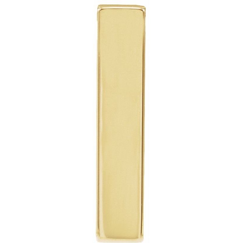 Engravable Bar Necklace or Pendant — Four-Sided