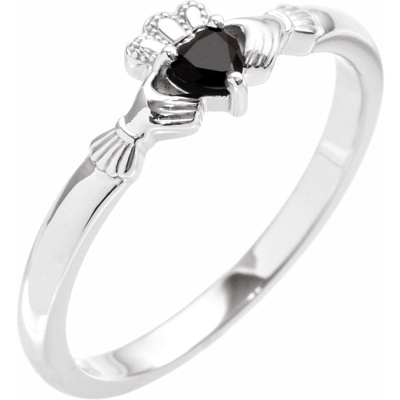 Accented Claddagh Ring