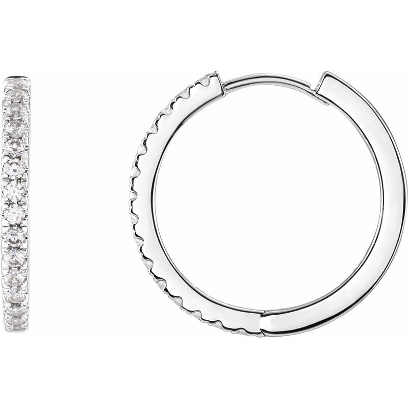 Lab-Grown Diamond Hoop Earrings