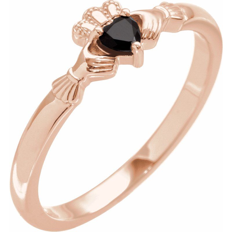 Accented Claddagh Ring