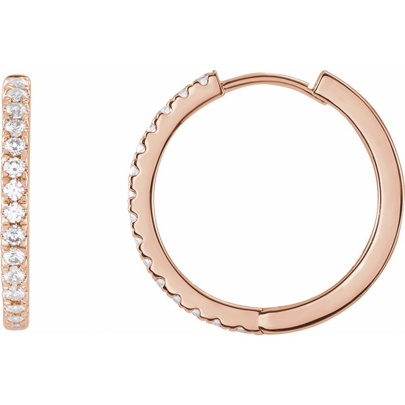 Lab-Grown Diamond Hoop Earrings
