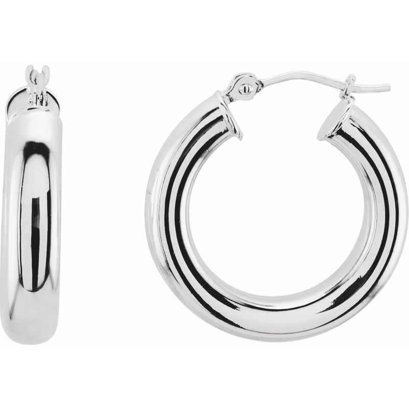 Tube Hoop Earrings No. 4