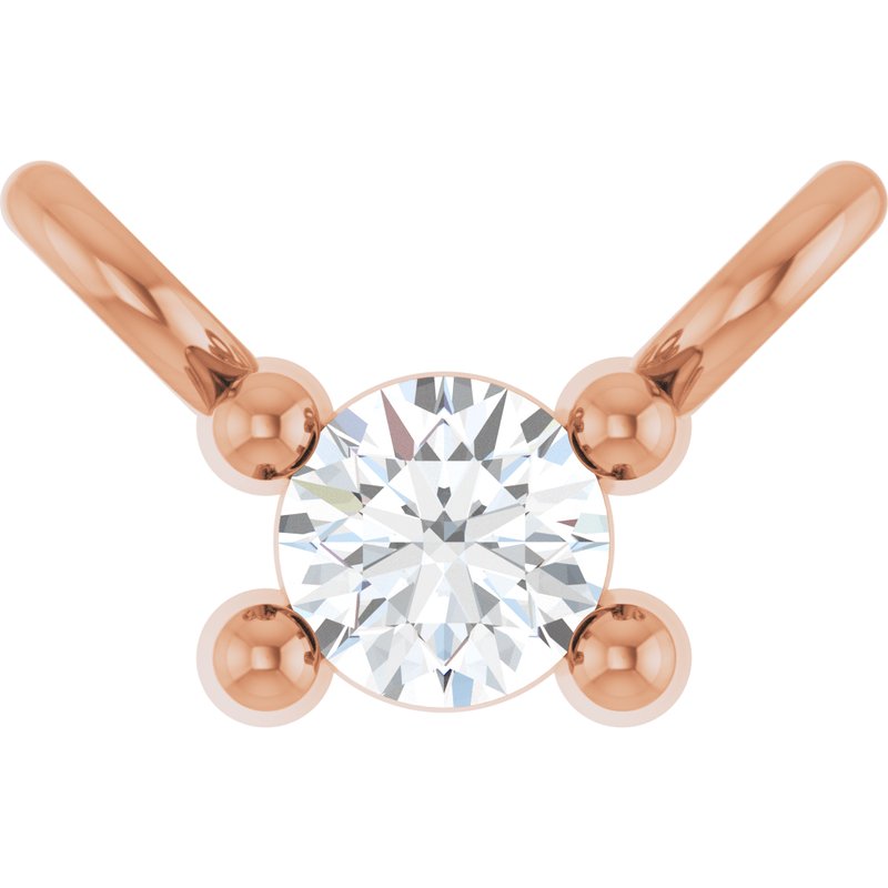 Family Bar Necklace or Center — Diamond