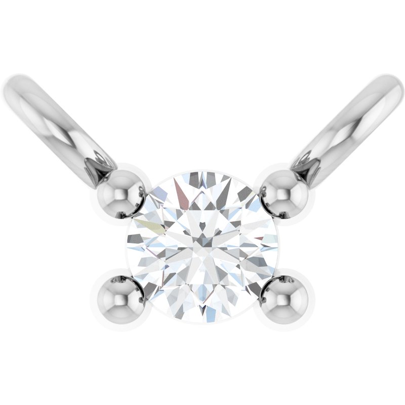 Family Bar Necklace or Center — Diamond