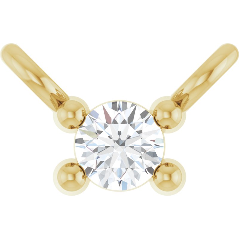 Family Bar Necklace or Center — Diamond