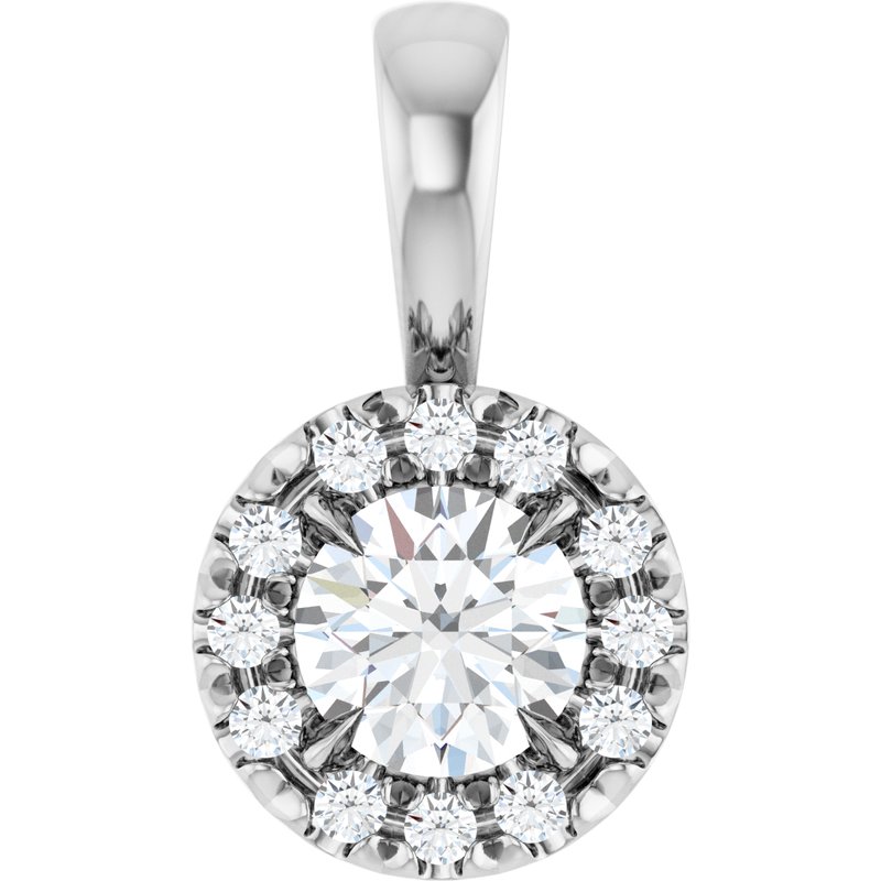 Halo-Style Necklace or Pendant — Natural