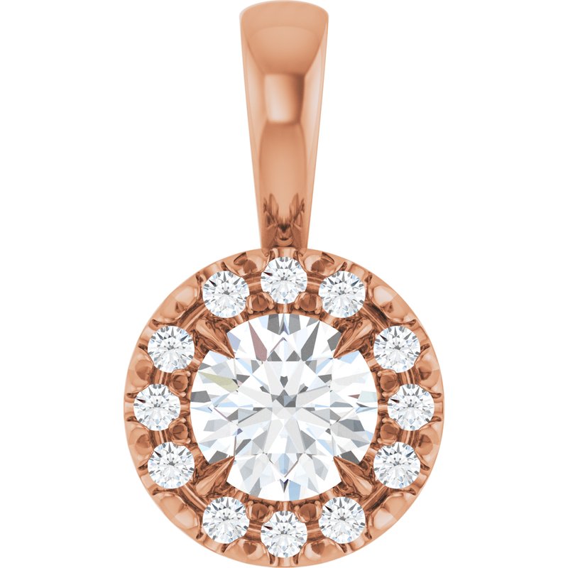 Halo-Style Necklace or Pendant — Natural