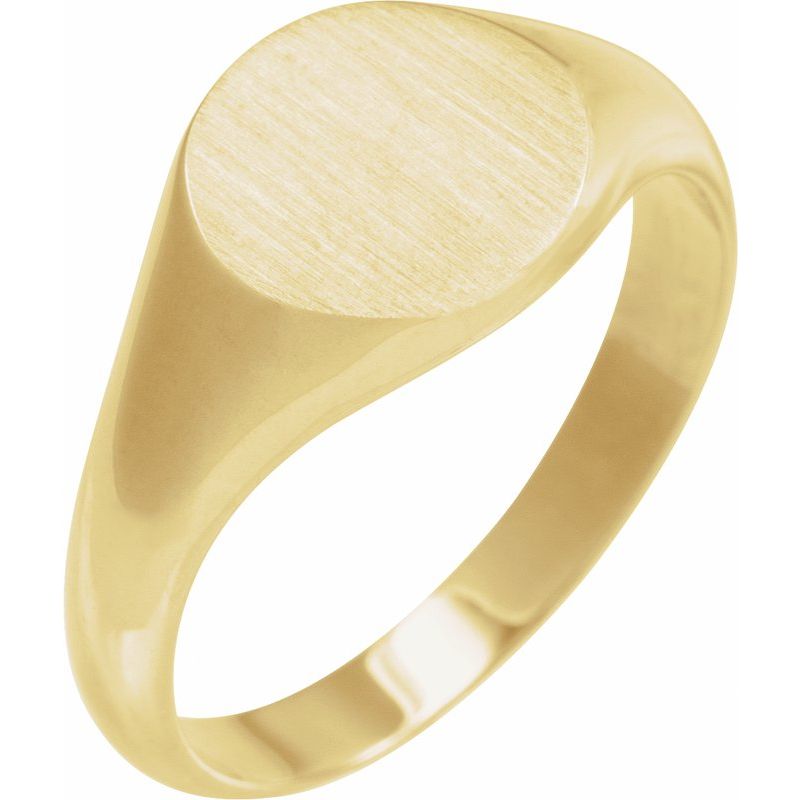 Round Signet Ring