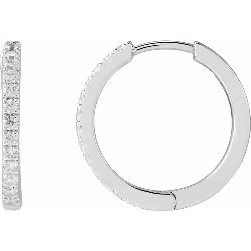 Lab-Grown Diamond Hoop Earrings