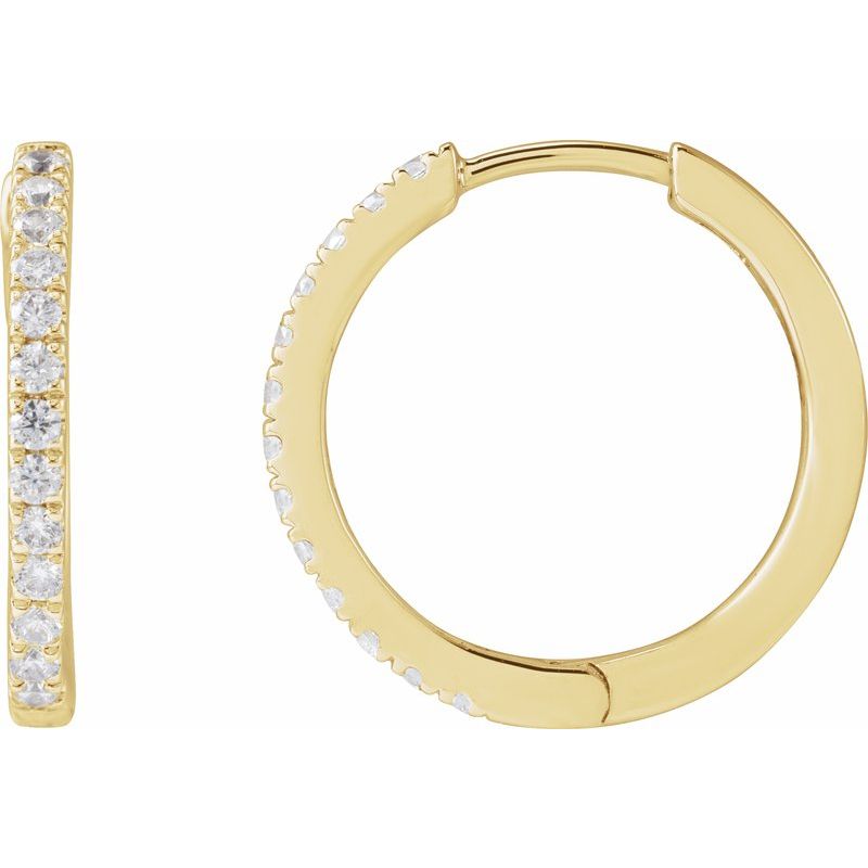 Lab-Grown Diamond Hoop Earrings