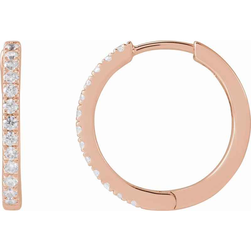Lab-Grown Diamond Hoop Earrings