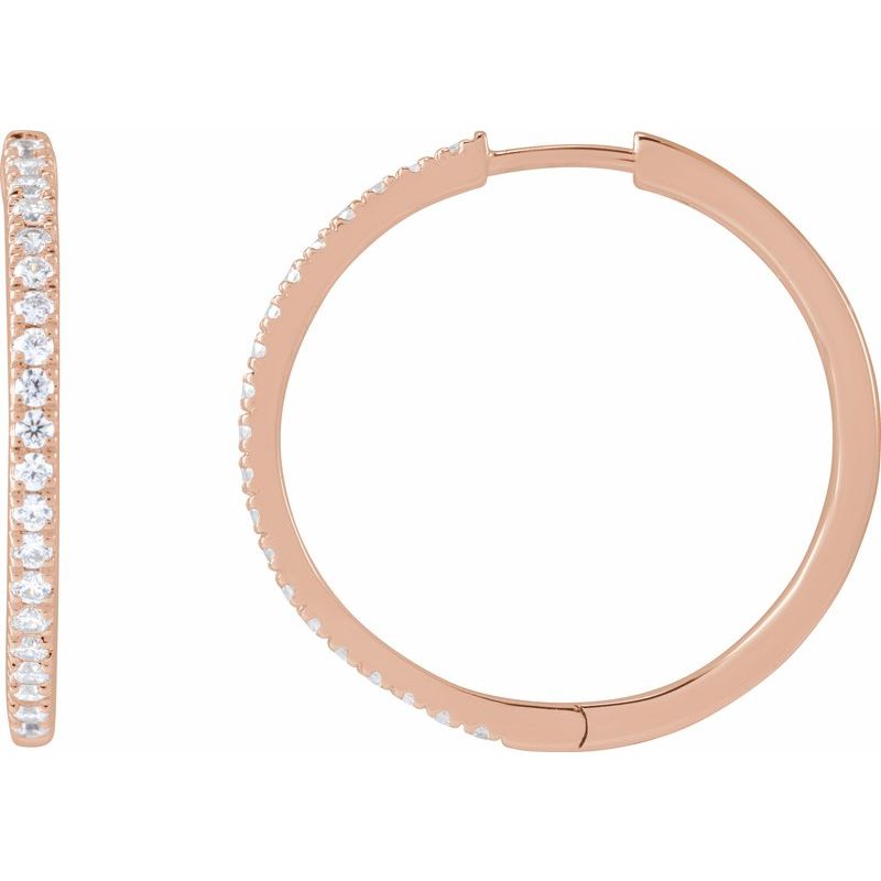 Lab-Grown Diamond Hoop Earrings
