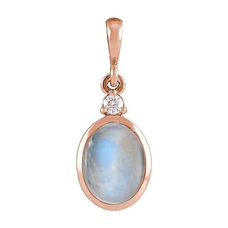 Cabochon Bezel-Set Necklace or Pendant