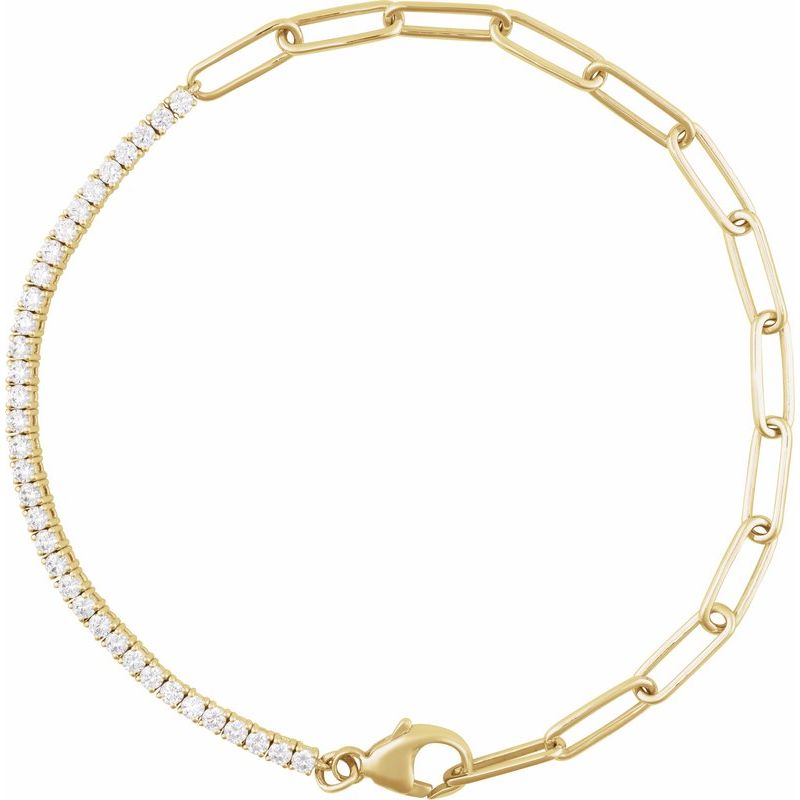 1 ctw Diamond Line 7 1/2" Bracelet