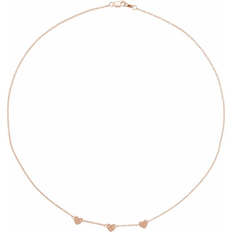 Engravable Family Heart Disc Necklace