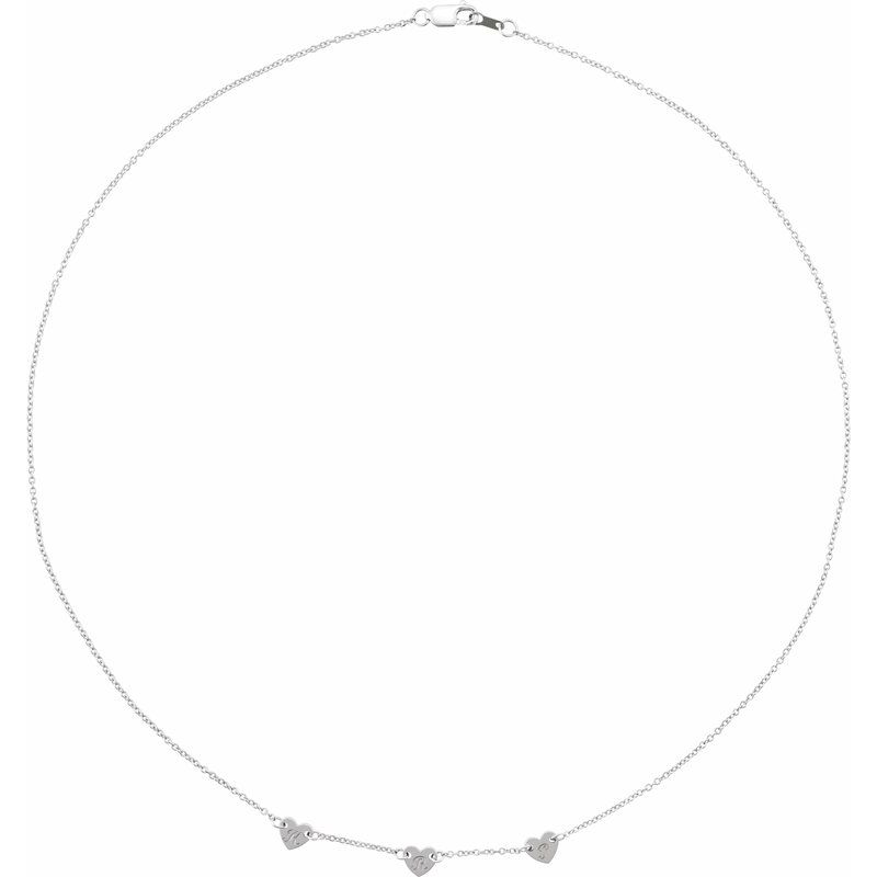 Engravable Family Heart Disc Necklace