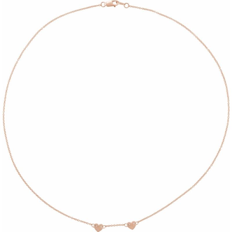 Engravable Family Heart Disc Necklace