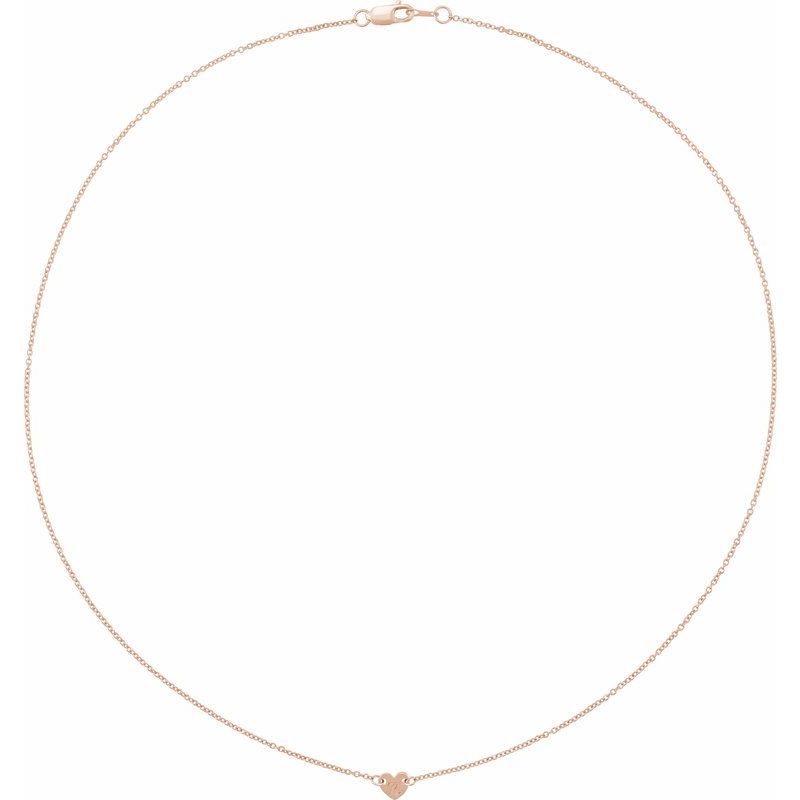 Engravable Family Heart Disc Necklace