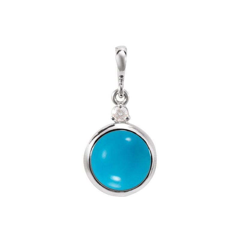 Cabochon Bezel-Set Necklace or Pendant