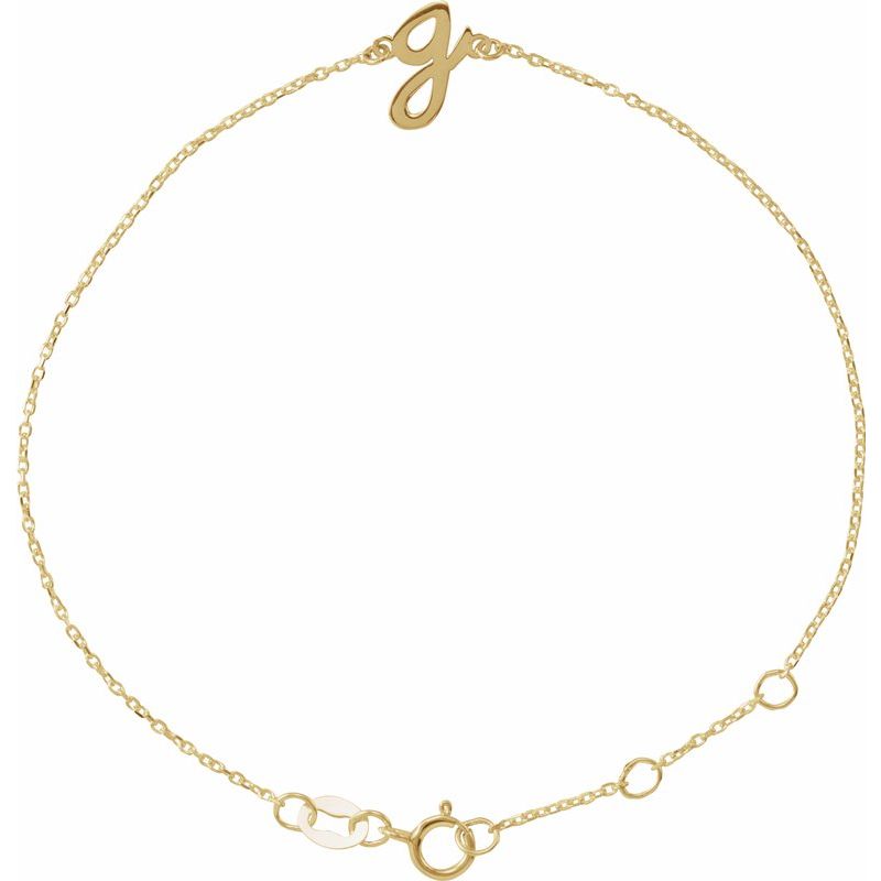 Script Initial Bracelet