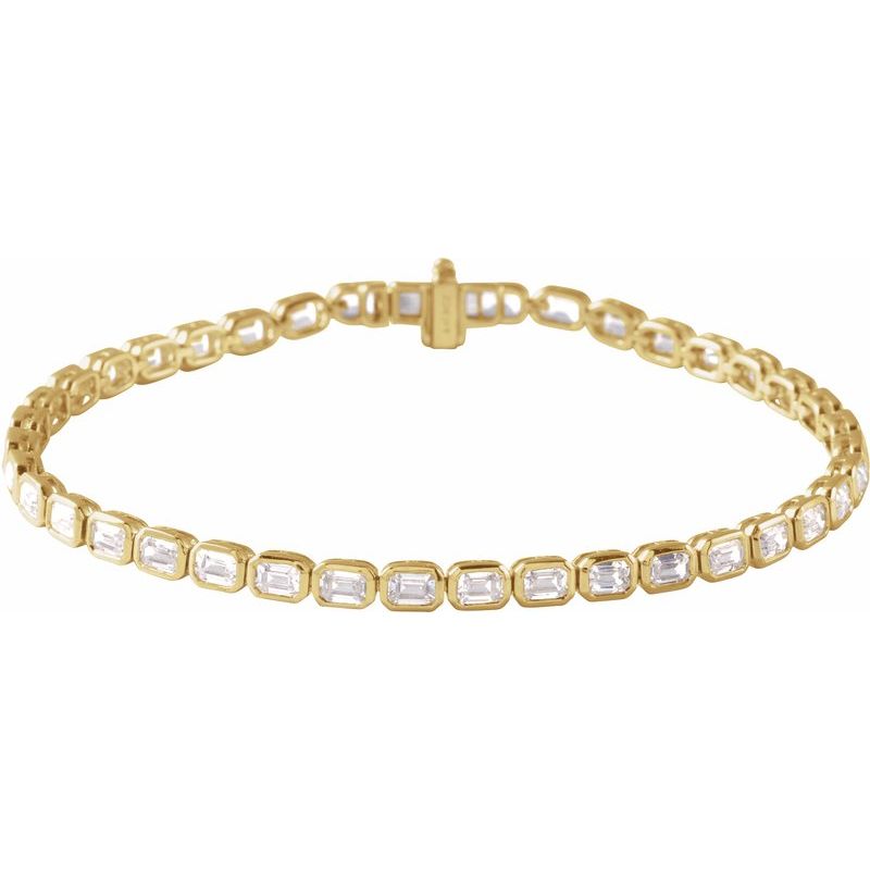 6 ctw Lab-Grown Diamond Line 7" Bracelet