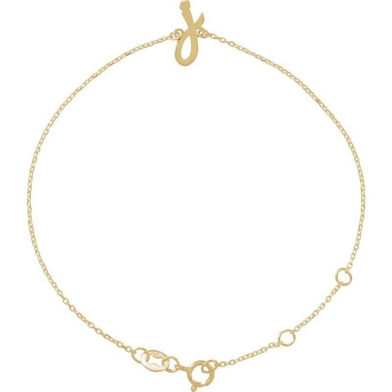 Script Initial Bracelet