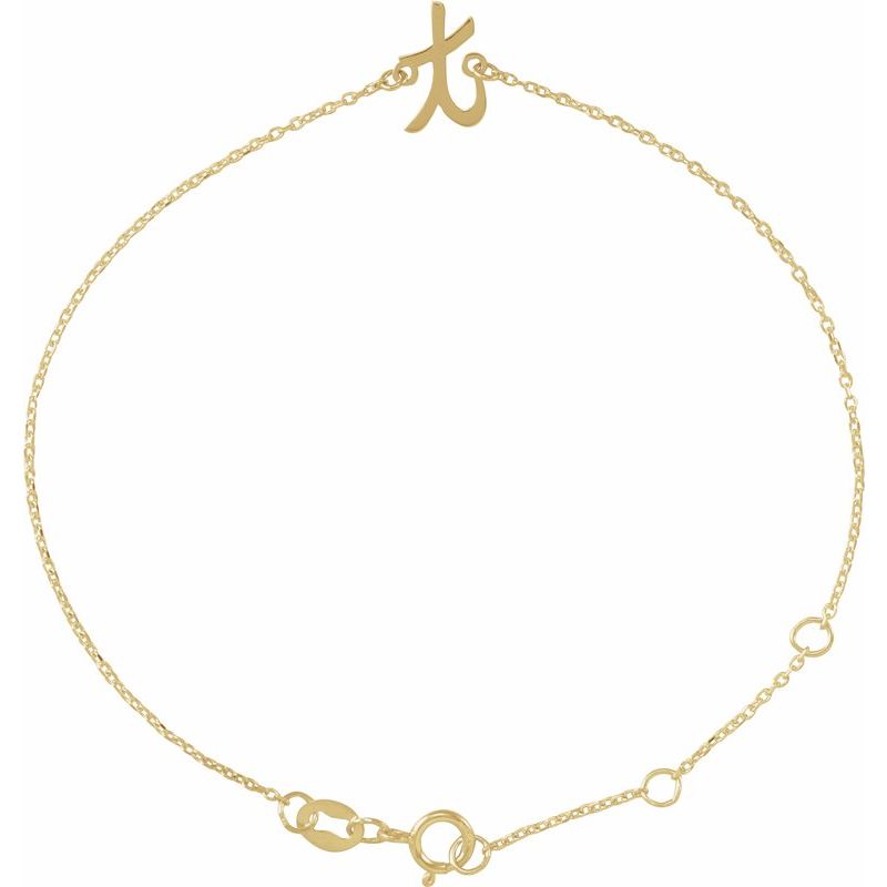 Script Initial Bracelet
