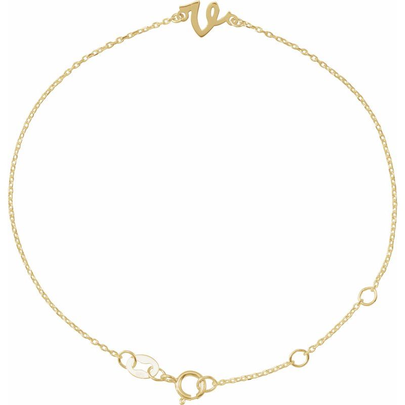 Script Initial Bracelet