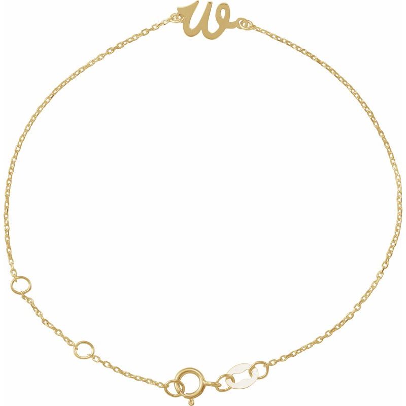 Script Initial Bracelet