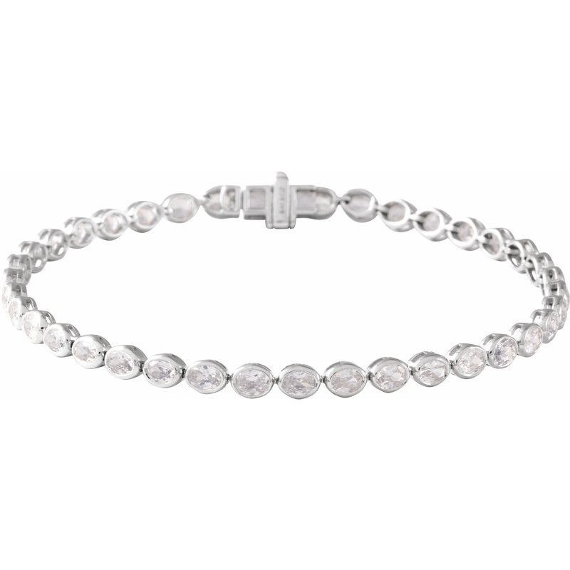 4 ctw Lab-Grown Diamond Line 7″ Bracelet