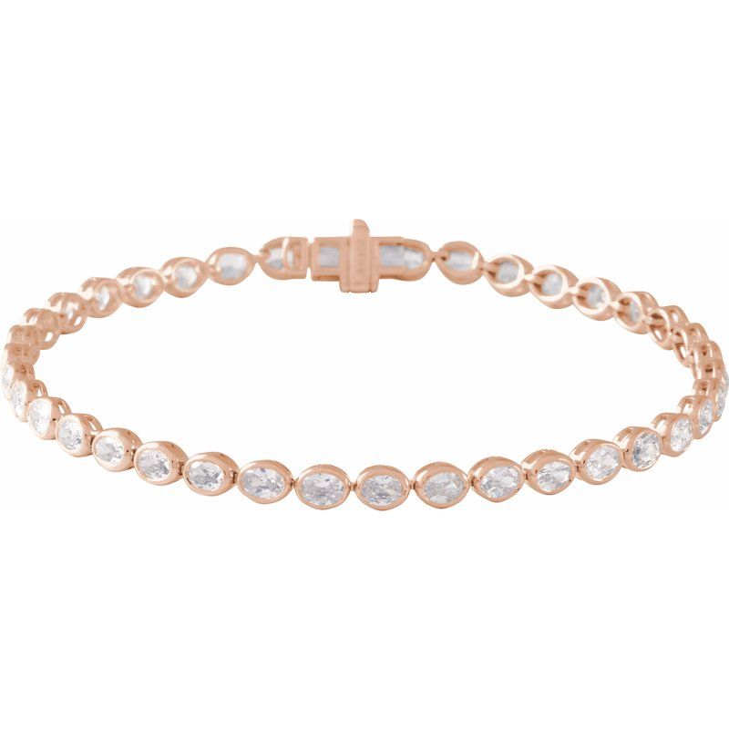 4 ctw Lab-Grown Diamond Line 7″ Bracelet