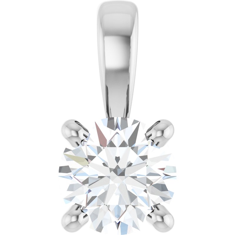 Solitaire Necklace or Pendant — Diamond