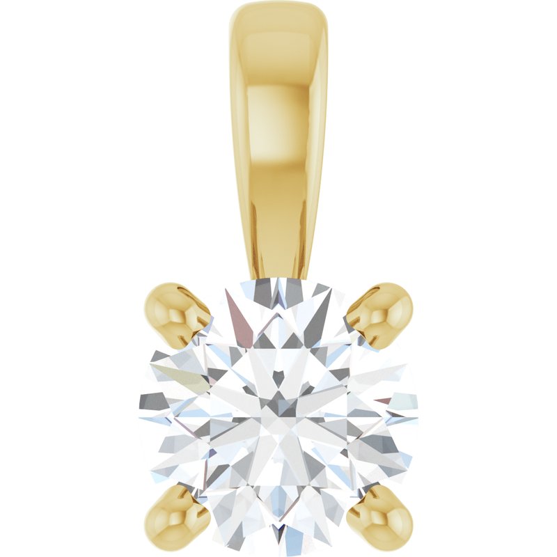 Solitaire Necklace or Pendant — Diamond
