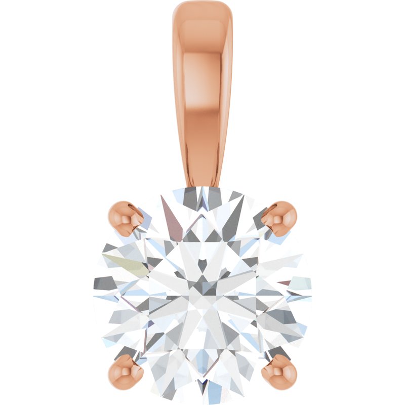 Solitaire Necklace or Pendant — Diamond