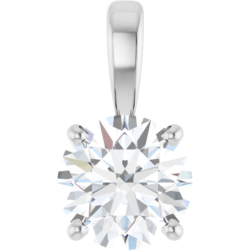 Solitaire Necklace or Pendant — Diamond