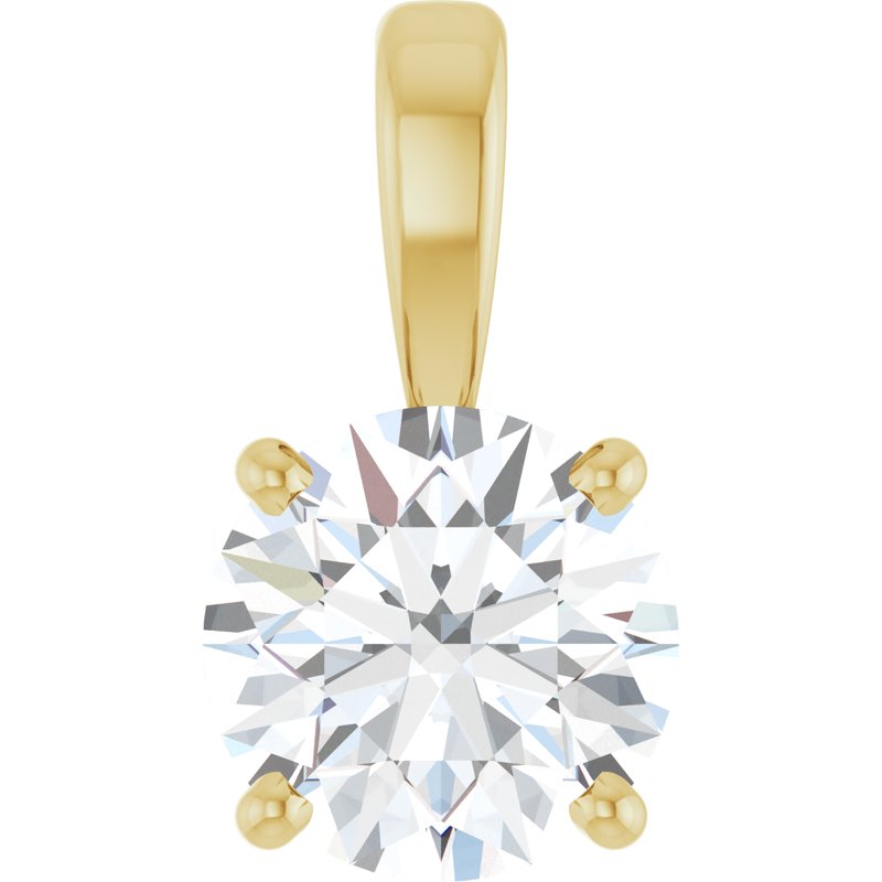 Solitaire Necklace or Pendant — Diamond
